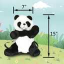 Women Animal Teddy Bear Plush Backpack with Adjustable Straps (Panda)