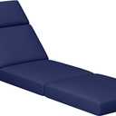 Chaise Lounge Cushions Outdoor, 80 x 26 x 4 Inch Lounge Chair Cushions for Outdoor Furniture - Waterproof Lounge Patio Replacement Cushion, 4In Fade-Resistant ThickPatio Chaise Lounge Cushion