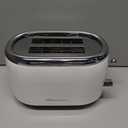 Mueller Retro Toaster 2 Slice with 7 Browning Levels and 3 Functions: Reheat, Defrost & Cancel, Stainless Steel Features, Removable Crumb Tray, Under Base Cord Storage, White
