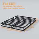 7 Inch Box Spring Full Size, 3000lbs Heavy Duty Full Box Spring Bed Base Metal Mattress Foundation, Easy Assembly, Noise Free