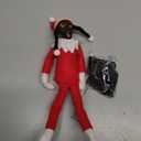 Christmas Plush Doll, Handmade Elf Hip Hop Doll - Christmas Decoration for Parties & Festivals (Red)