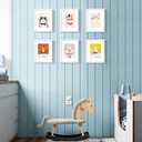 upsimples 8.5x11 Picture Frame Set of 5, Display Pictures 6x8 with Mat or 8.5 by 11 Without, Wall Gallery Photo Frames, White