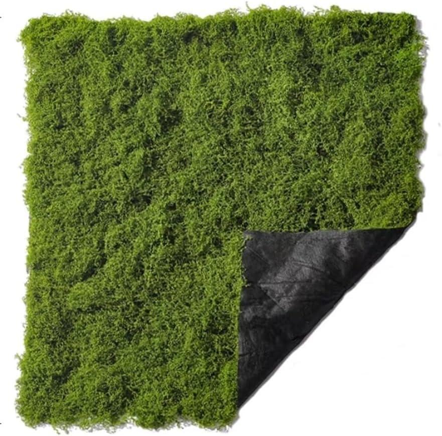 Artificial Green Moss Mat for Decoration Carpet Grass Wall, 19.68 x 19.68 inch Natural Preserved Moss Mat, Green Moss Sheets for Crafts Woodland Decor Garden Party Decorations Wall Art DIY Project
