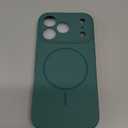 Miracase Magnetic for iPhone 17 Pro Case, Compatible with MagSafe, Integrated Silicone Camera Control Cover, 3.0mm Thicken Shockproof Drop Protection Phone Case for 17 Pro,Midnight Green