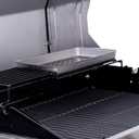 Charbroil Performance Series Convective 4-Burner with Side Burner Cabinet Propane Gas Grill, Stainless Steel - 463354021 (Silver)