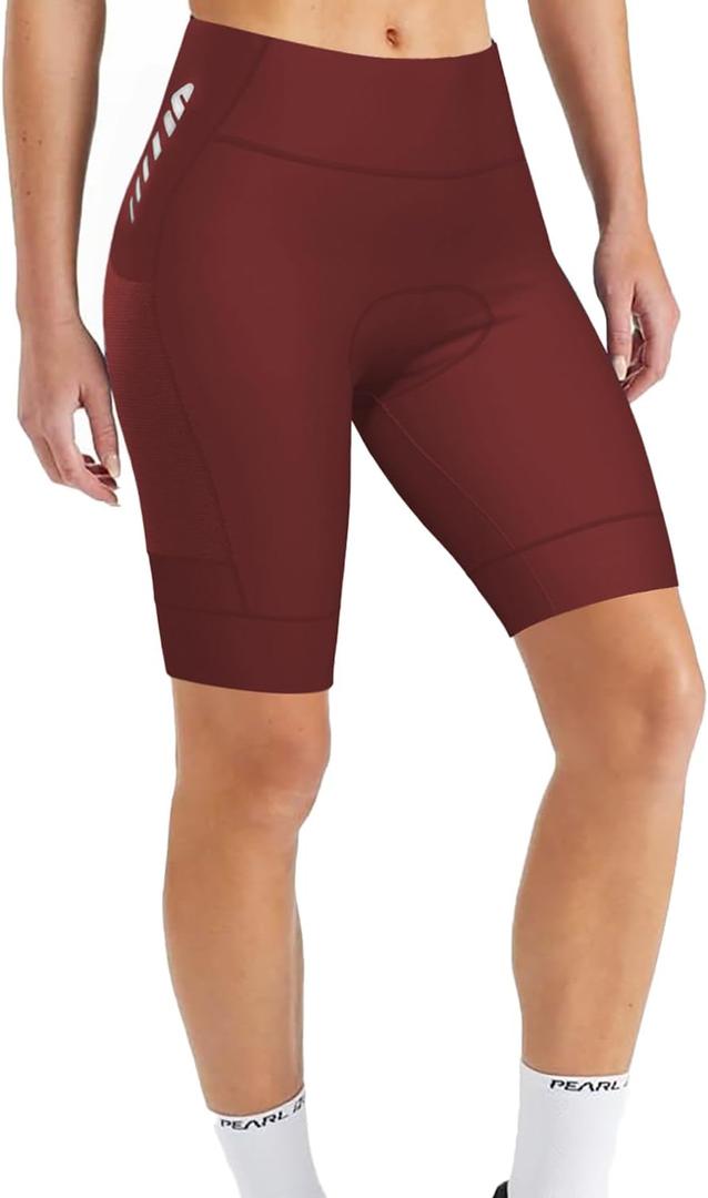 Lo.gas Cycling Shorts Women Padded Bike Shorts Womens with Padding 3D Gel Pad Bicycle Biking Cargo High Waist Ergonomic (Red, XS)