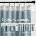 MIULEE Slate Blue Back Tab Blackout Curtains 90 Inches Long 2 Panels Set for Living Room Bedroom Privacy, Rod Pocket/Pinch Pleat Thermal Insulated Room Darkening Pleated Light Blocking Drapes