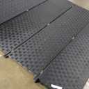 Red Lantern 7 ft. Tall Woven Fiber Black-6 Panel Room Divider