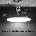 250W LED High Bay IP65 UFO Light 35000lm Commercial Bay 5000K 4-Pack