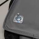 DOKEHOM 25-Inches Slim Laundry Basket on Wheels, Collapsible Rolling Laundry Hamper, Foldable Narrow Corner Clothes Storage Bins (Dark Grey)