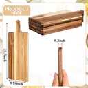 Patelai 12 Packs Acacia Wood Cutting Board Set with Handles 21.5 x 8.7 Inch Large Kitchen Serving Plain Chopping Board Bulk Gifts for Mom for Vegetables Meat Pizza Cheese Fruit Bread, 21.5 x 8.75 Inch