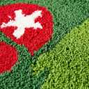 Cute Believe Christmas Bathroom Rugs Bath Mat Non Slip Washable, Green Grinch Reindeer Fun Xmas 2x3 Throw Area Rugs for Kitchen Entryway Bedroom, Holiday Winter Festive Seasonal Indoor Door Mat