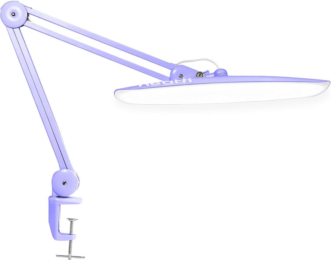 Neatfi LED Desk Lamp, 2200 Lumens, 24W, 20-Inch Wide Head (Lavender)