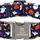 Lionheart Glory Fall Halloween Pumpkin Dog Collar - Heavy Comfortable Adjustable for Large Dogs, Girls, Boys - Cute Pet Gift (Large (Pack of 1)