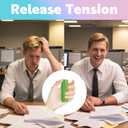 Little Ouchies Pain Fidget, Pain Stim Fidget for Stress Relief & Focus, Little ouchies, Mini Fidget Toys, 3D Printed with Hard Spiky Fidget Massage Keychain (Rainbow+Gold+Purple)