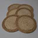 12 In Round Woven Placemats Plate Chargers Set of 6