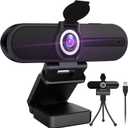 GoHZQ 4K Webcam with Microphone & Privacy Cover - 8MP Ultra HD USB Camera for Computer/Laptop/Switch 2, Pro Streaming Video Calling