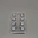 Kollea Whiskey Stones, 8 Packs Stainless Steel Whiskey Chilling Rocks, Reusable Ice Cube for Drinking, Cool Birthday Gift for Men Dad, Boyfriend, Beer Lover, Bourbon, Scotch, Gin, Beverage, New Year