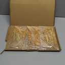 200 Pcs Cocktail Picks, 4.7 Inch Toothpicks for Appetizers, Bamboo Cocktail Sticks Skewers for Drinks, Desserts, Charcuterie, Wedding Party Fancy Toothpicks, Gold Pearl Mini Food Picks Decorative