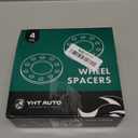 YHTAUTO 5x4.5inch/5x4.75inch Wheel Spacers 6mm w/o Bolts Fits Chevrolet, Ford, Dodge, Honda, Jeep, Kia, Lexus, Nissan, Mazda, Hyundai, 5x120.65mm/5x114.3mm, 78.1mm Center Bore 5 Lug 4PCS Black Spacer