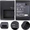 LC-E10 LP-E10 LC-E10C Battery Charger Compatible with Canon EOS Rebel T3 T5 T6 T7 T100 1100D 1200D 1300D 1500D 2000D 3000D 4000D kiss X50 X70 X80 X90 DSLR Digital Camera