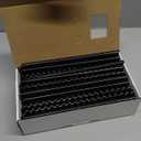 MYFULLY 100 Pack 19 Ring Plastic Comb Binding Spines | 1/2 Inch Diameter, 90 Sheet Capacity, Letter Size, Black Binding Comb (1/2" (90 Sheet Capacity))