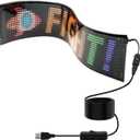 Programmable LED Scrolling Sign - Full Color Display Board with Bluetooth APP Control - Custom Text & GIF Patterns - Perfect for Business Advertising & Car Displays (Full Color, 23" x 5")