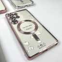 Magnetic Transparent Case – Comparable with S25 Ultra, Shockproof, Slim, Durable, Clear Protective Frame (S25 UL Clear)