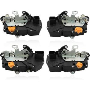 4 Pcs Front & Rear Door Lock Actuators Compatible with Tahoe Avalanche Silverado 1500 2007-2009 931-303 15785123 Driver Passenger Side Door Latch
