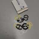 Megecaa Bra Clips to Make Racerback - 12Pcs Bra Strap Clips for Racerback Clear Bra Strap Holders for Slipping Woman Girl Accessories, Black