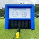 Inflatable Archery Range Floating Ball Shooting Archery Target Interactive Sport Games with 1 Longbow + 6 EVA Arrows+8 Hover Balls, Air Blower, for Indoors and Outdoors use