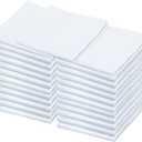 Flour Sack Towels  24 Pack Cotton Kitchen Dish Towels, Tea Towels for Crafts, Embroidery, Baking, Bread Proofing  Thick, Absorbent, Quick-Dry  28"x28" White