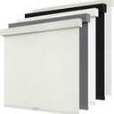 Cordless Blackout Roller Shades Blinds for Windows Free-Stop,Pull Down Room Darkening with Valance,Thermal Insulated Woven Fabric Window Door Blinds for Home,Office,Beige 23" W x 72" L