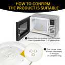 13.5" Microwave Glass Turntable Plate, 13.5" / 34.3cm Microwave Tray Replacement Glass Plate, Glass Tray Replacement for LG,SamsungGE, Magic Chef, Hotpoint, Panasonic, Kenmore, etc