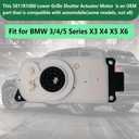 Lower Grille Shutter Actuator Motor 5811R1000 9881645-02 9881645 Replacement for BMW Active Air Flap Control Module 3 4 5 Series X3 X4 X5 X6