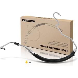 A-Premium Power Steering Hose Pressure Hose Line Assembly Compatible with Chevrolet Silverado 2500/3500 HD GMC Sierra 2500/3500 HD V8 6.0L 2-PC Set