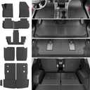6 Seats Floor Mat Cargo Mat Compatible with 2017-2023 GMC Acadia TPE Cargo Liner Trunk Floor Liner Backrest Protection Replacement for 2017-2023 GMC Acadia Accessories