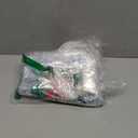 Henoyso 24 Pcs Christmas Clear Gift Bags with Handles Plastic Christmas Goodie Candy Treat Bag PVC Gift Wrap Totes with Ribbon for Xmas Party Favors (7.8 x 7.8 x 3.1,Red and Green)