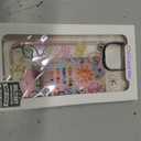 for iPhone 14 Case, Vibrant Doodle Happy Positive Floral Collage Pattern, Military-Grade Drop Protection, Cute Soft Slim TPU Protective Cover with Camera Control for Women Girls