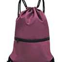HOLYLUCK Drawstring Backpack Bag Sport Gym Sackpack (burgundy)