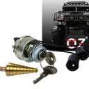 Ignition Starter Keyed Switch Military Plug 4-Position Acc/Off/ON/Start Compatible with Humvee M998 HMMWV 24V