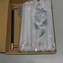 khtumeware 10 Pack 8 Inch(203mm) Aluminum Handles Knurled Black and Champagne Bronze Cabinet Pulls Drawer Pulls Kitchen Hardware Kitchen Handles for Cabinets Cupboard Handles