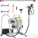 Airless Paint Sprayer,3300PSI High Efficiency Paint Sprayer gun,Thinning-Free,with Extension Pole other accessories,for Home Interior & House Exterior DIY Painting Projects.