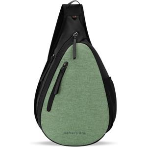 Sherpani Esprit, Anti Theft Sling Bag, Sling Backpack, Crossbody Backpack, Fits 10 inch Tablet (One Size, Basil)
