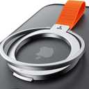 TORRAS 2025 Upgrade (Gen 6.0) Magnetic Phone Grip Holder Kickstand with Braided Strap, Fit for MagSafe Ring Removable, for iPhone 17 16,15, 14, 13 12 Pro/Max Samsung, Google (Silver), Ostand Ring