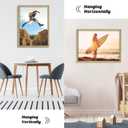 HLiWEGNS Matte Gold 20x30 - Single Frame - Vintage 20 x 30 Poster Frame with Plexiglass for Wall Gallery Display, 20x30 Picture Frame for Puzzles, Artwork, Photos and Posters - Ideal Christmas Day