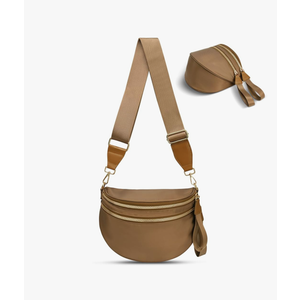 idoltimes Checkered Crossbody Bag,Nylon Bum Bags for Women Crossbody,Spacious Sling Bag Purse Fanny Packs with Shoulder Strap