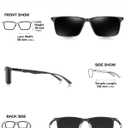 BIRCEN Polarized Mens Sunglasses for Driving: UV Protection Al-Mg Metal Sunglasses Lightweight Shades for Fishing Travel Golf