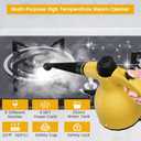 Handheld Steam Cleaner - Multipurpose Pressurized Steamer, Fast Heat w/ 9.18FT Cord - Chemical-Free Steam Cleaner for Home, Grout, Cars, Bathrooms, Upholstery, Windows & More