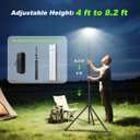 Clemas Camping Lights with Remote & Stand 8.2 Ft,14000 mAh Rechargeable Camping Lantern Tent Light, 6000 Lumen Magnetic Work Light,Portable Outdoor Light for Hiking,Camping,Emergency,Power Outages
